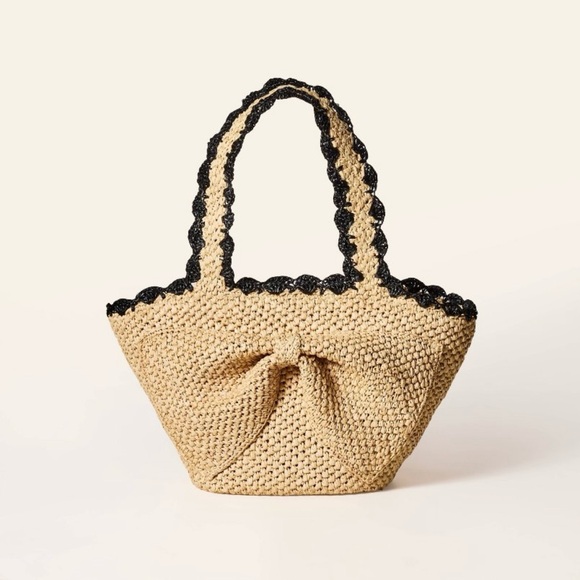 Raffia Bow Tote Bag - kate spade new york x Target Natural - Picture 2 of 12